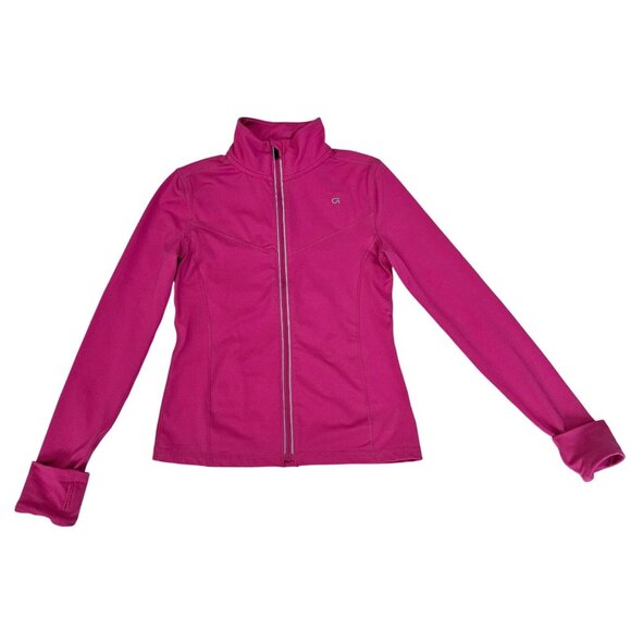Gap Fit Other - Gap Fit DRY Girls Happy Pink Activewear Full Zip Running Track Jacket Size Large